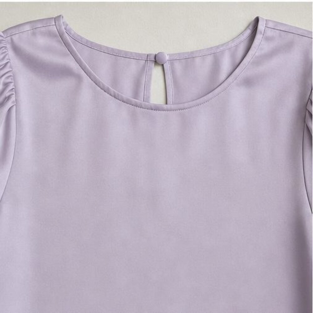 Lilac Puff Sleeve Top - Picture 4 of 6